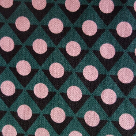 BODEN Green Black Polka Dot Shift Dress – US Sz 6 - Picture 8 of 12